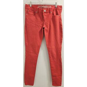 Express Women's Stella Regular Fit Jean Legging Low Rise- Red Size 6 - EUC